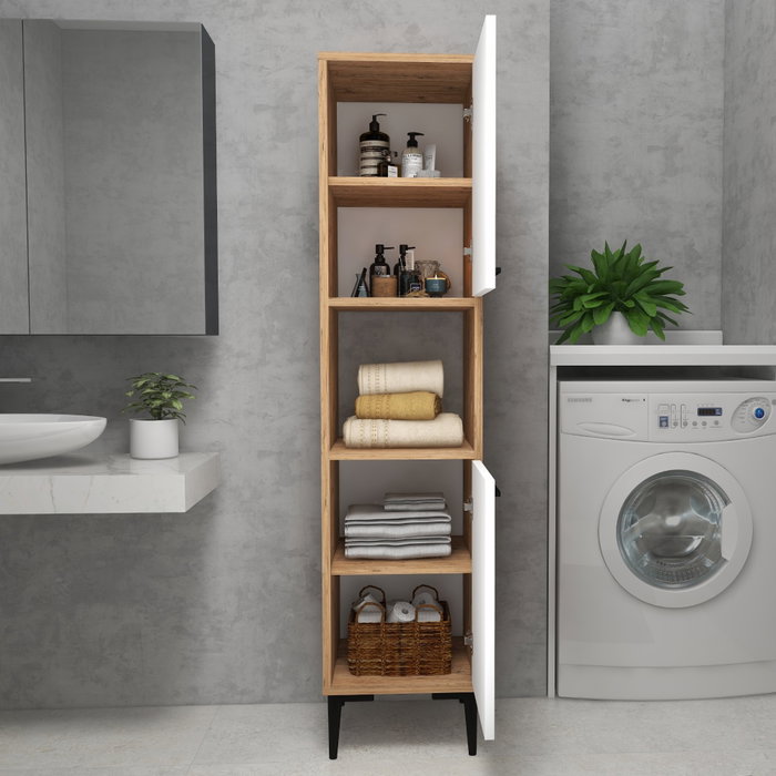 Hanah Home Armario multiusos Daminol Pino Atlántico y Blanco